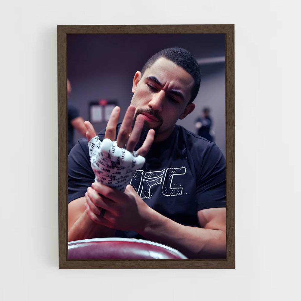 Poster Robert de whittaker – affiche MMA (vue 5)